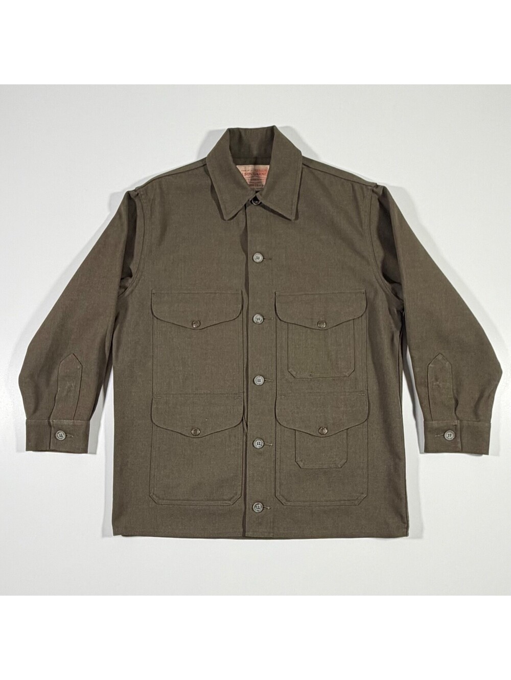 VTG Filson Garment Wool Cruiser Jacket Olive Union
